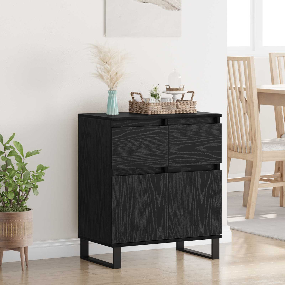 Fosen – Rechthoekig dressoir van hout en ijzer