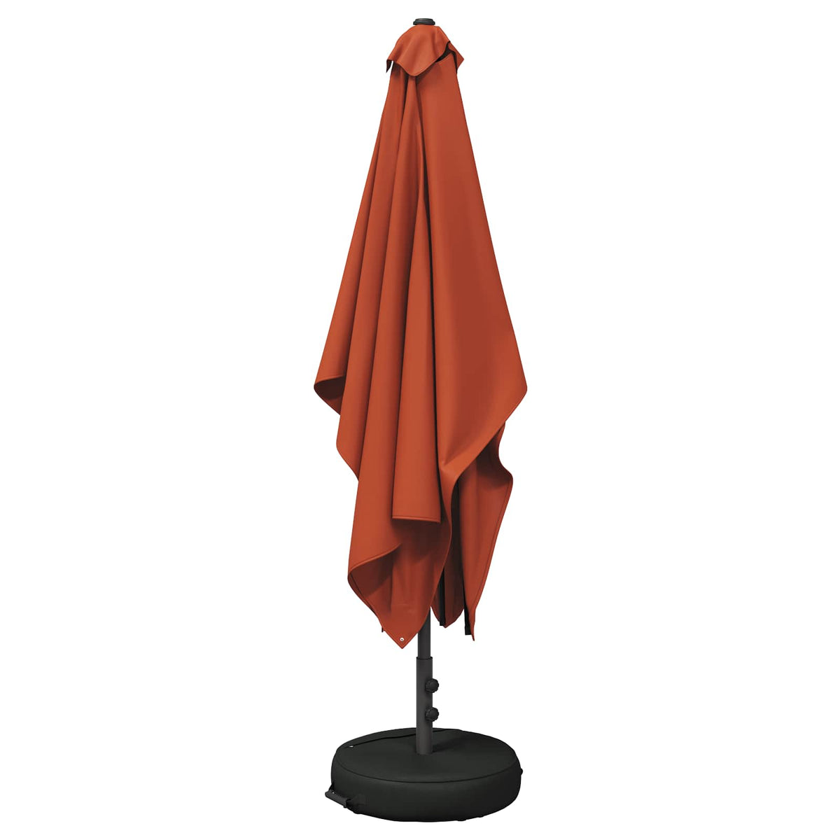 Sibbo – Rechthoekige parasol met voet van polyester en staal