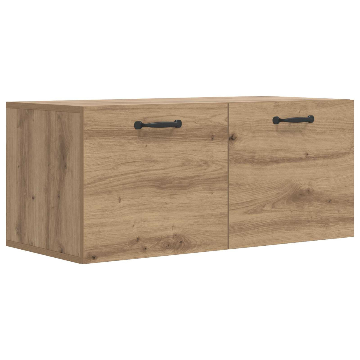 Himmel – Rechthoekige zwevende wandkast van hout