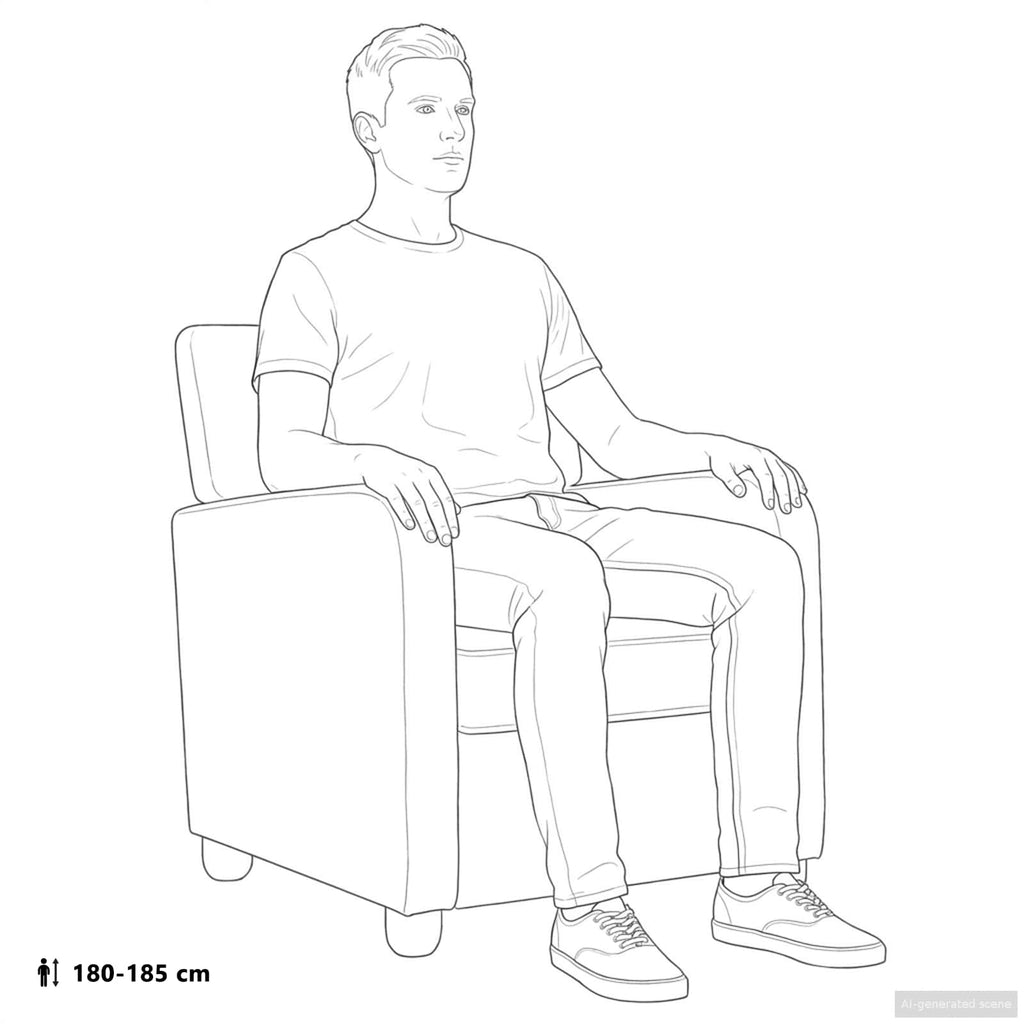 Alsen – Fauteuil van fluweel en hout