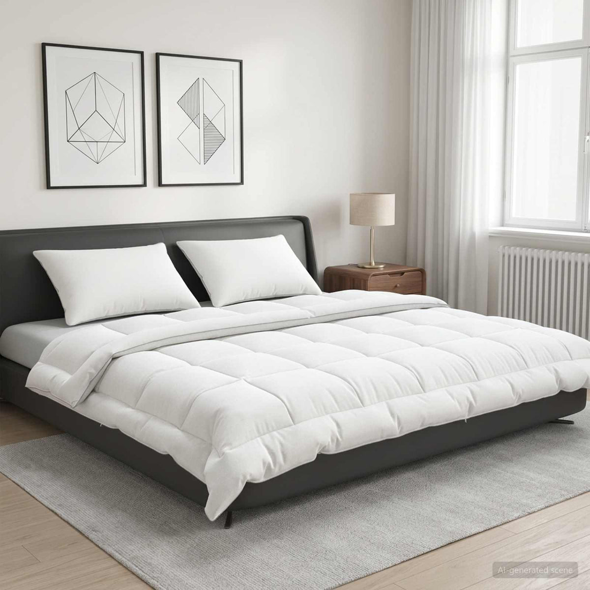 Odense – Zomerdekbedset met kussen van wol