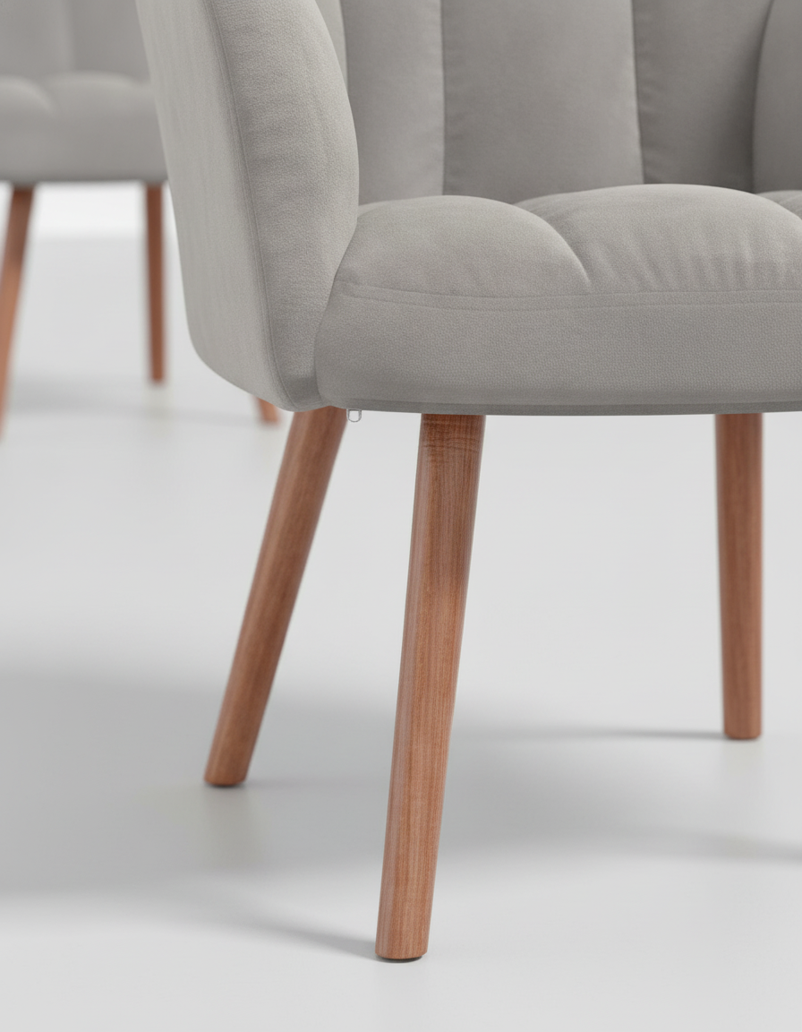 Detail houten poot cognac vk:54825933144403